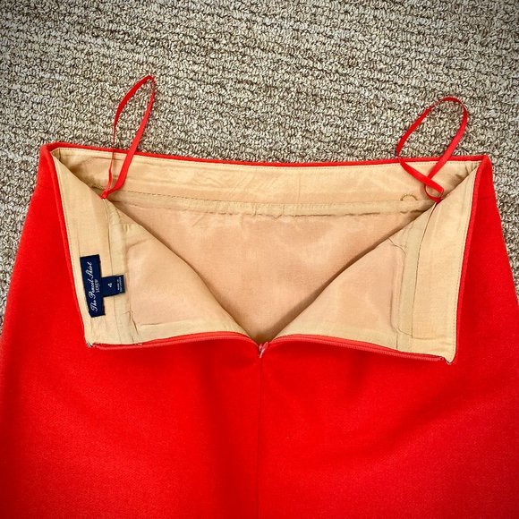 J. Crew Double Serge Wool Pencil Skirt in Warm Red - Picture 5 of 8
